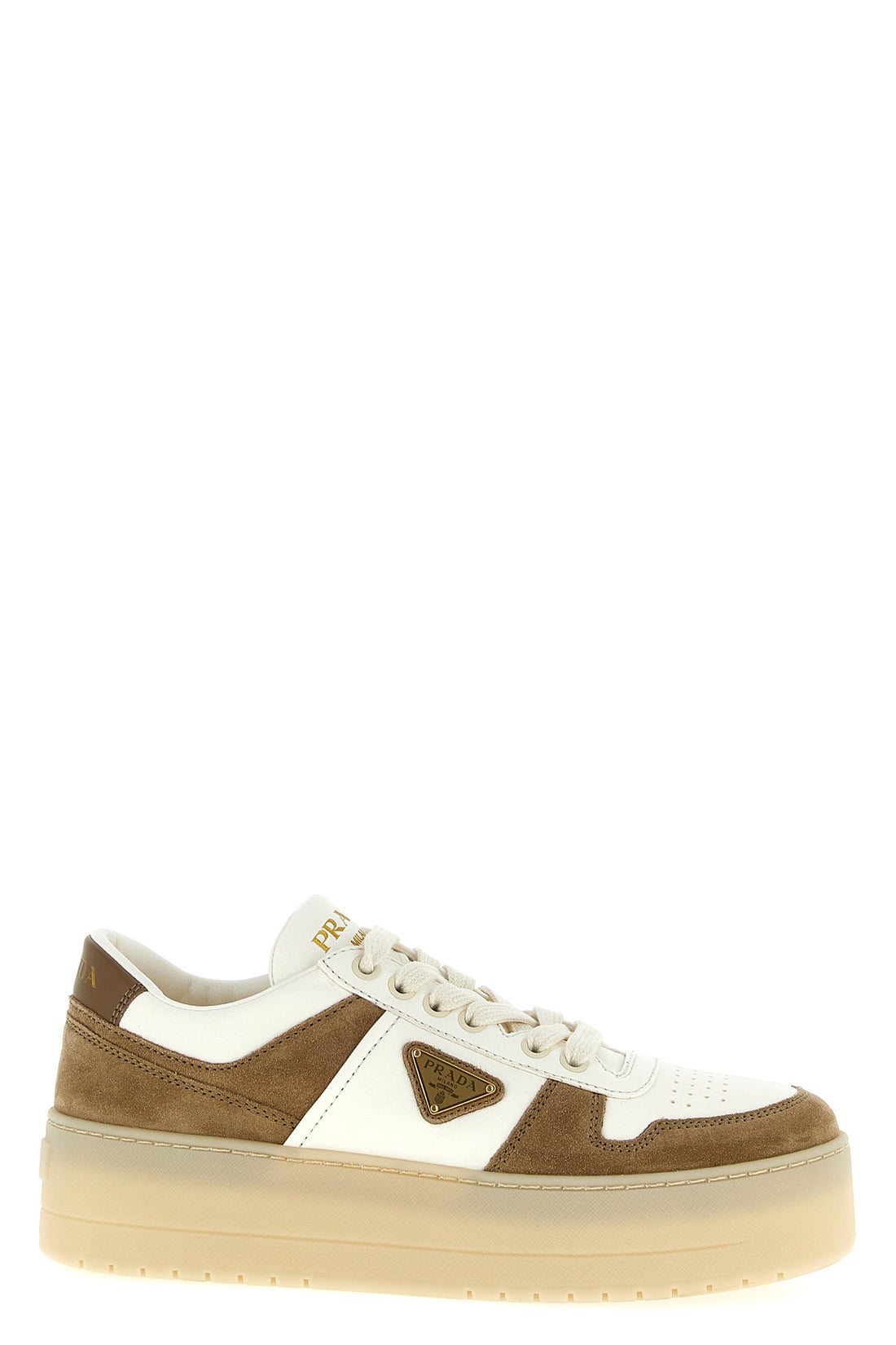 PRADA 37 downtown bold nappa and suede sneakers