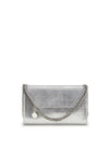 falabella metallic finish shoulder bag