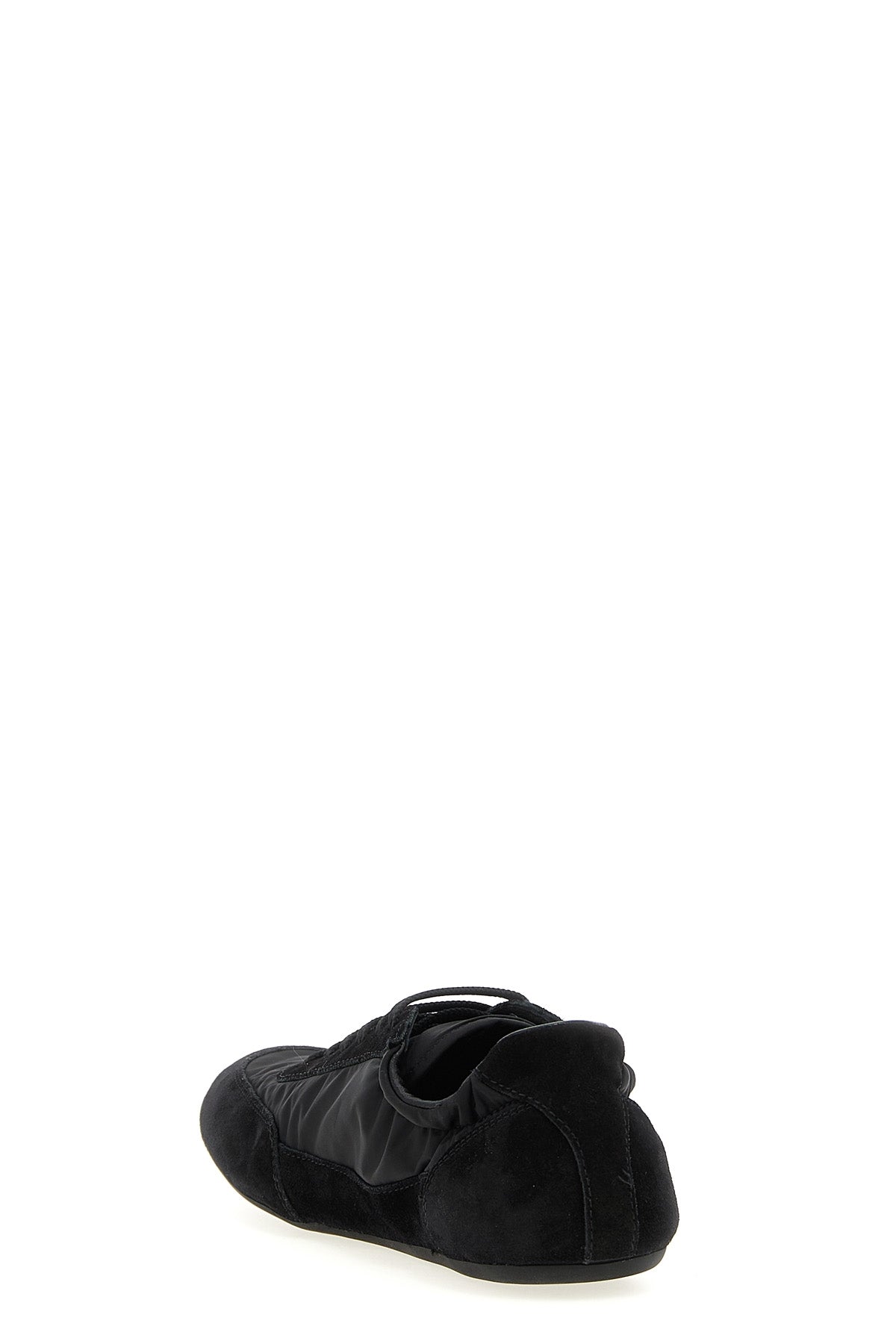 suede collapse sneakers