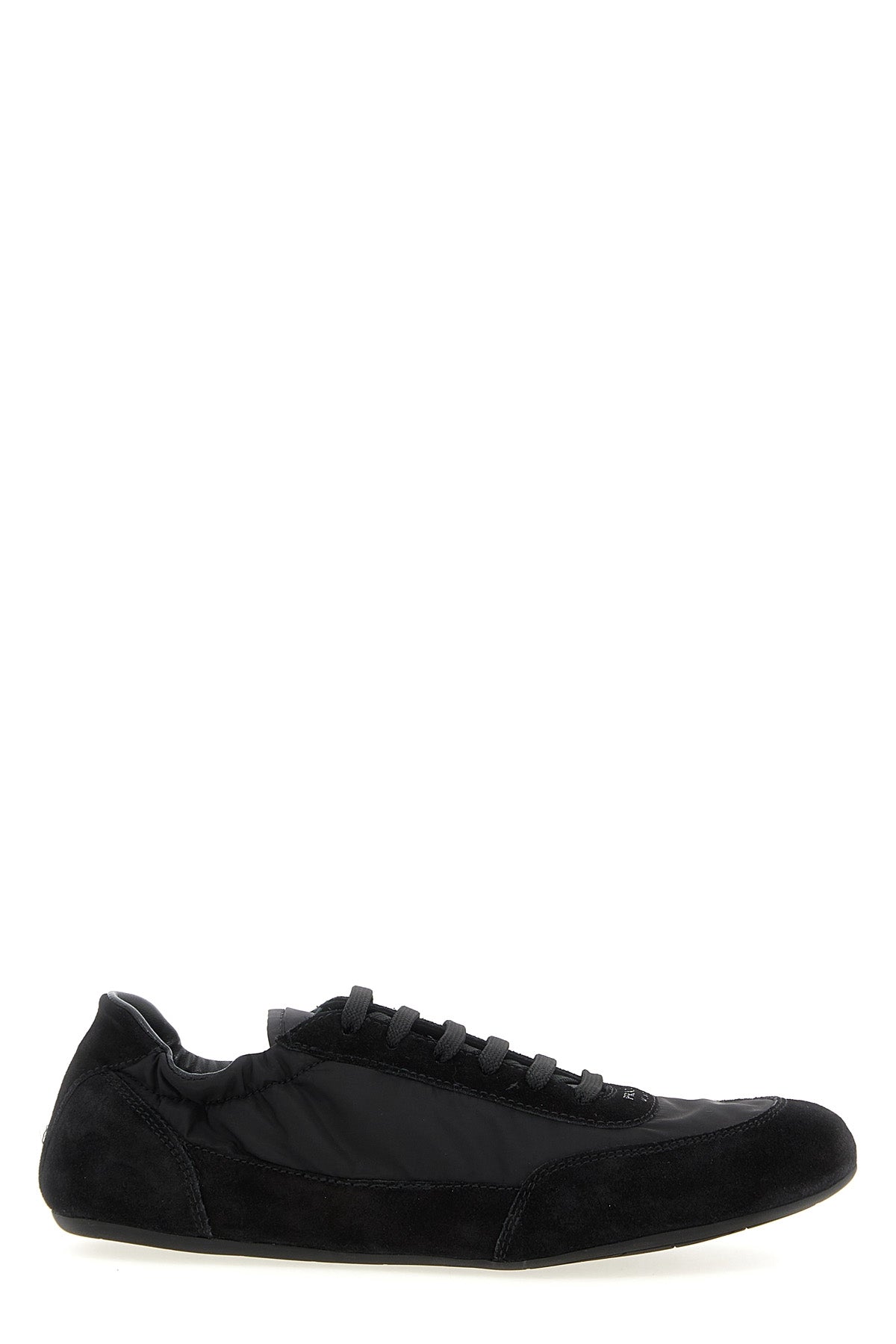 suede collapse sneakers