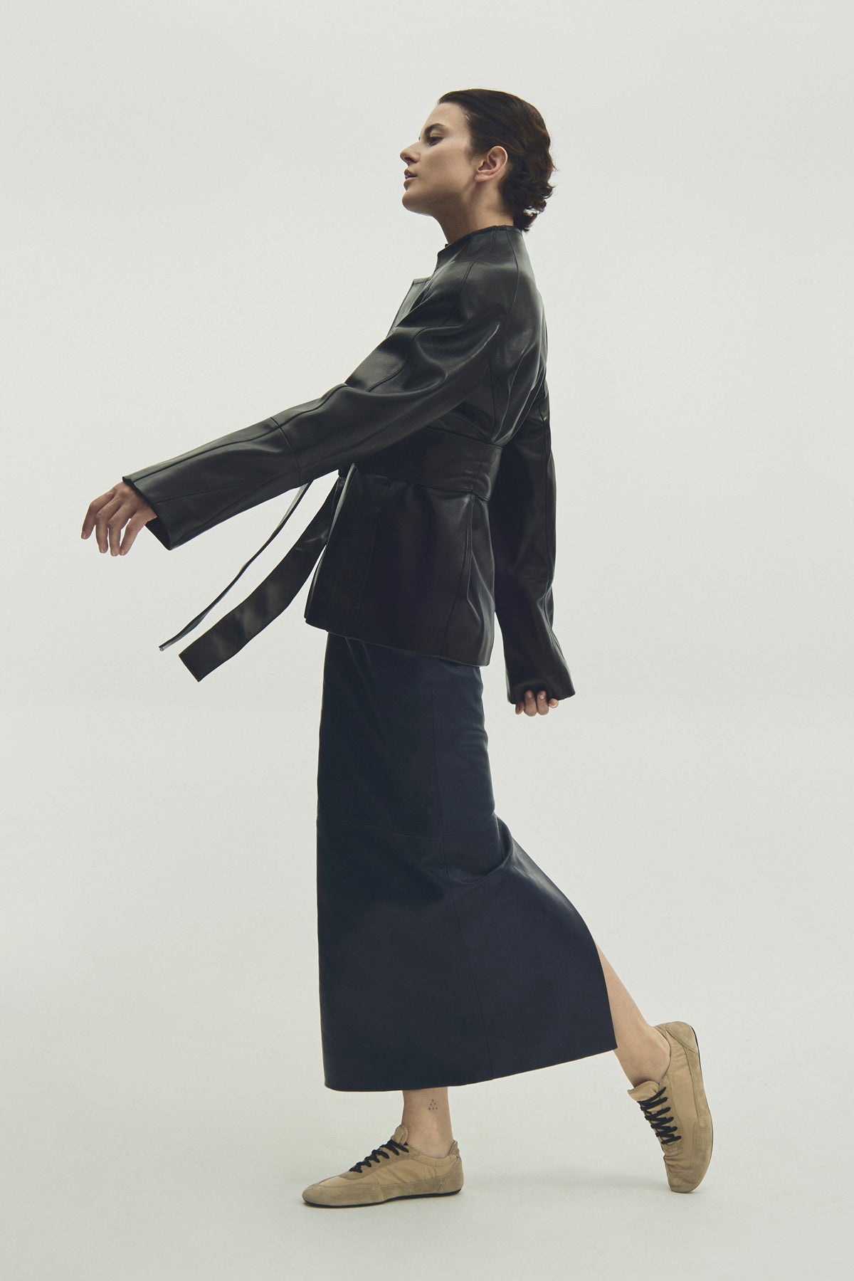 collapse suede sneakers