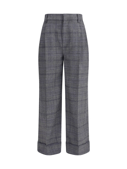 BRUNELLO CUCINELLI 38 prince of wales patterned pants