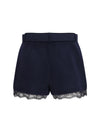 wool shorts with lace