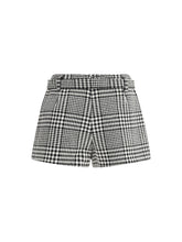 SELF-PORTRAIT 10 houndstooth wool pants-skirt 