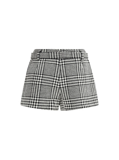 SELF-PORTRAIT 10 houndstooth wool pants-skirt 