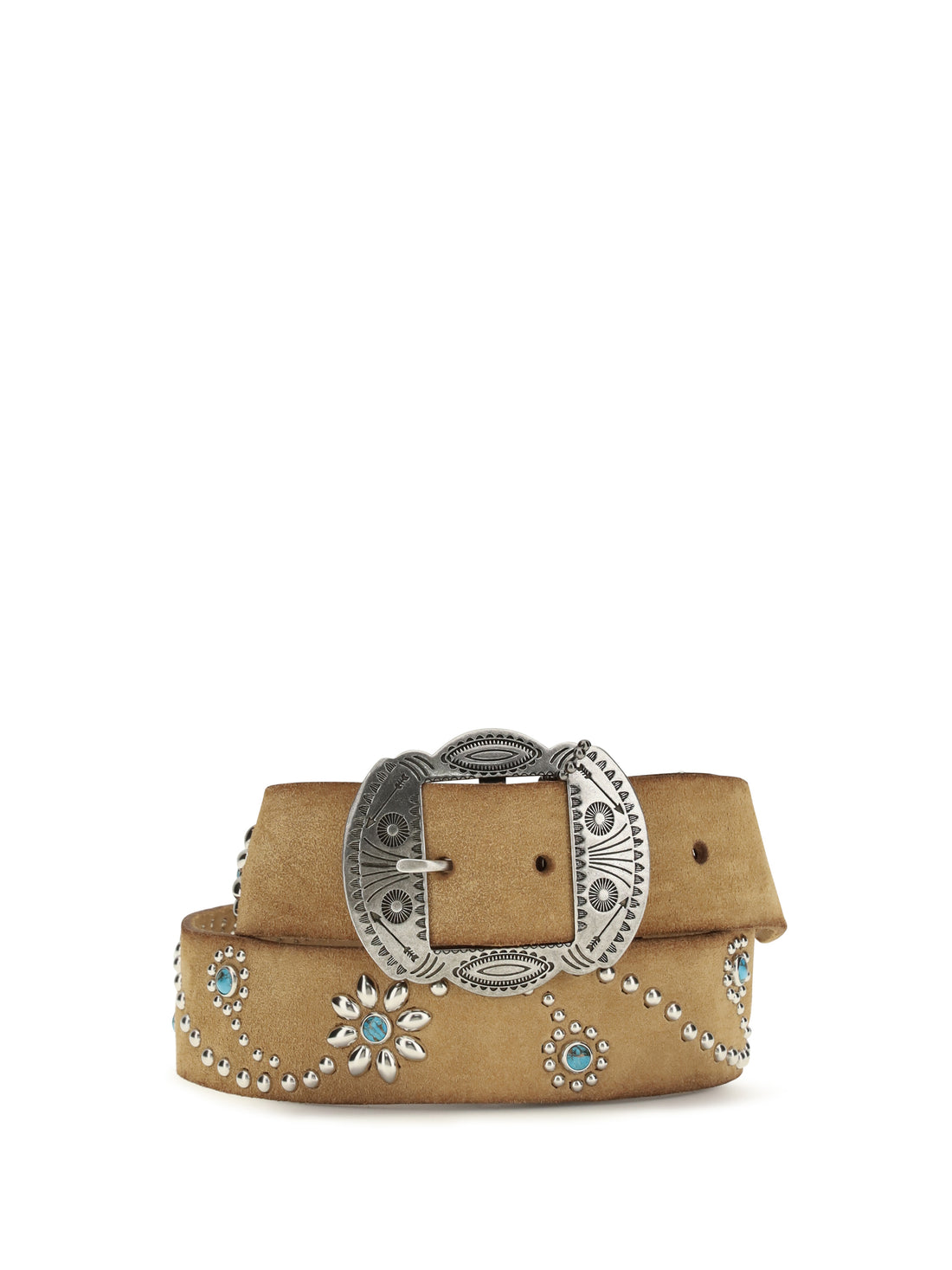 HTC LOS ANGELES 80 rosamond suede belt with embellishments