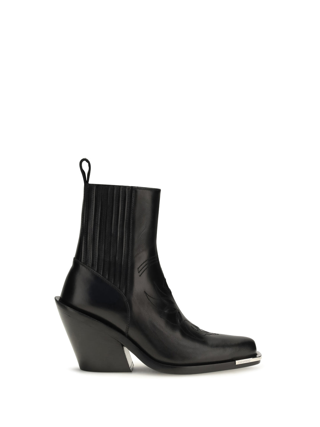 RABANNE 36 leather cowboy ankle boots