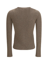 LORO PIANA 42 coste bomber-style knit