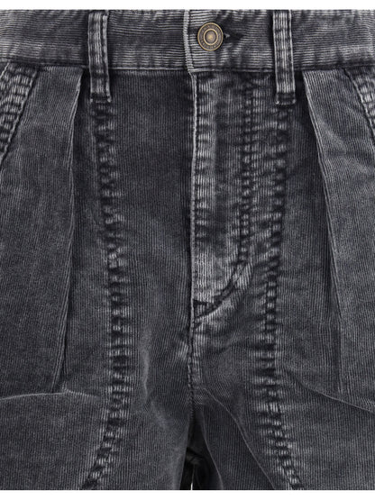 MARANT ETOILE 36 ribbed velvet pants