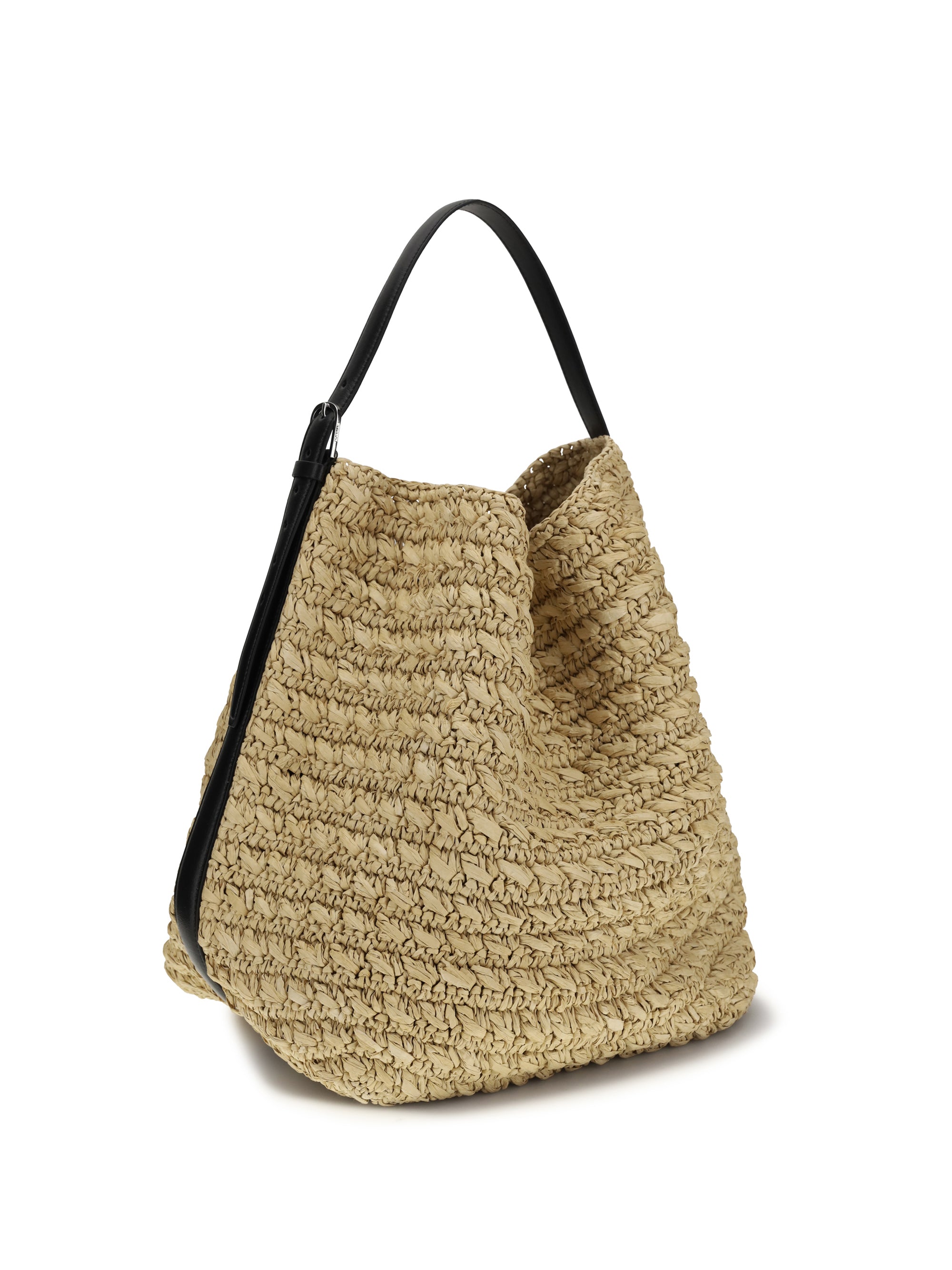 paper raffia tote shoulder bag