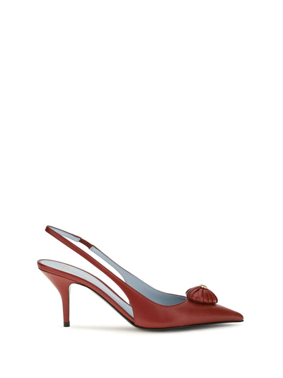 coeur royal slingback leather pumps