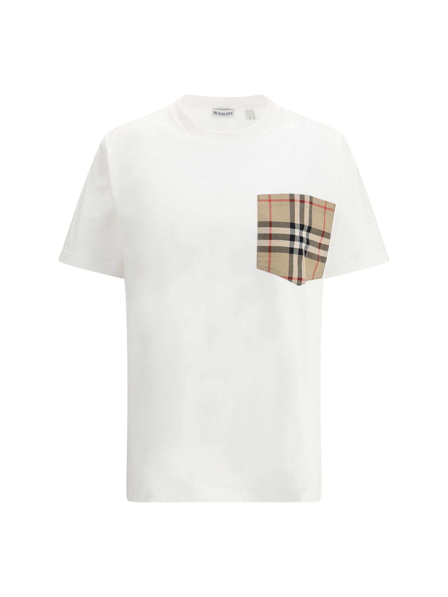 BURBERRY L archive check pocket t-shirt