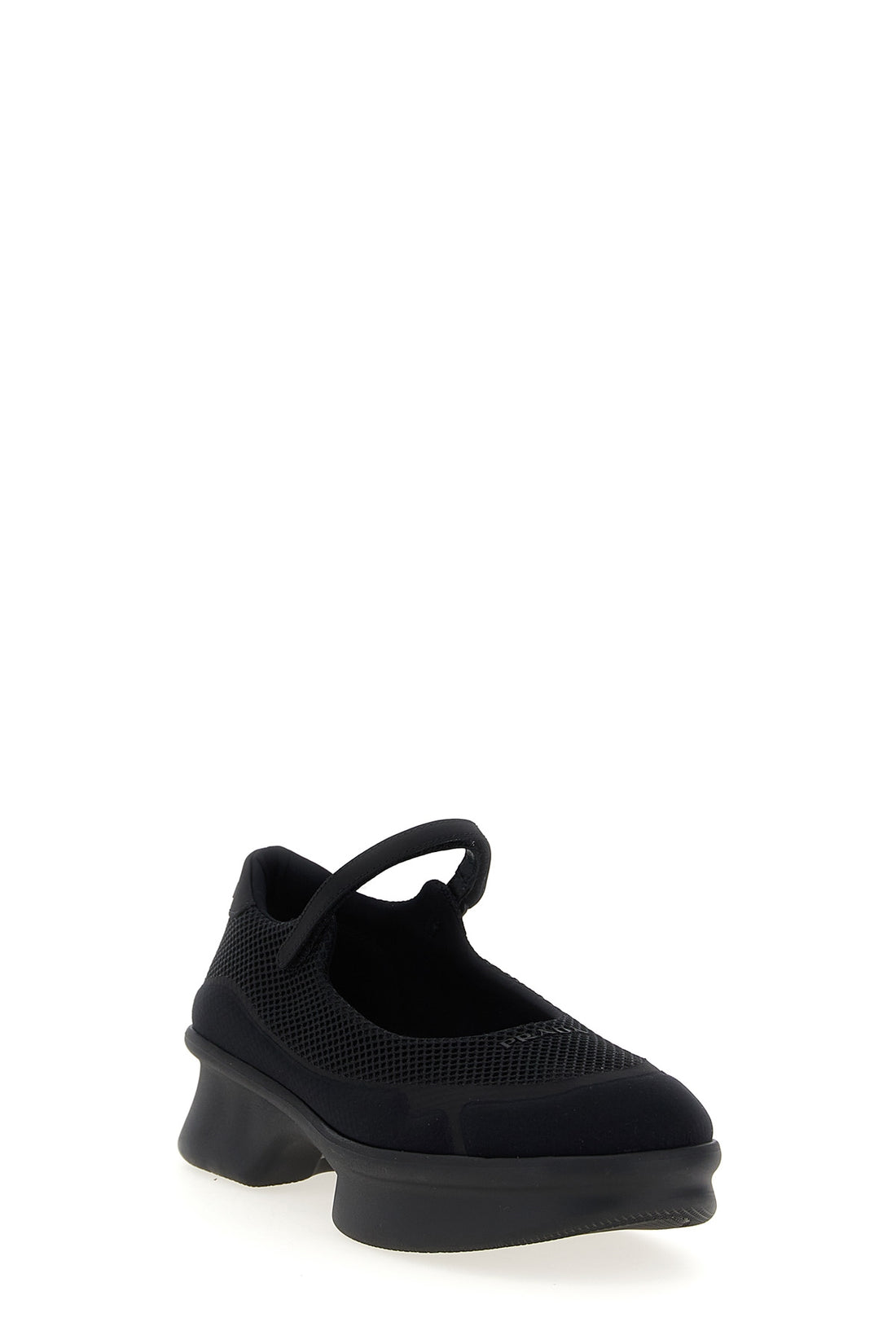 PRADA 38 openwork mesh ballet flats