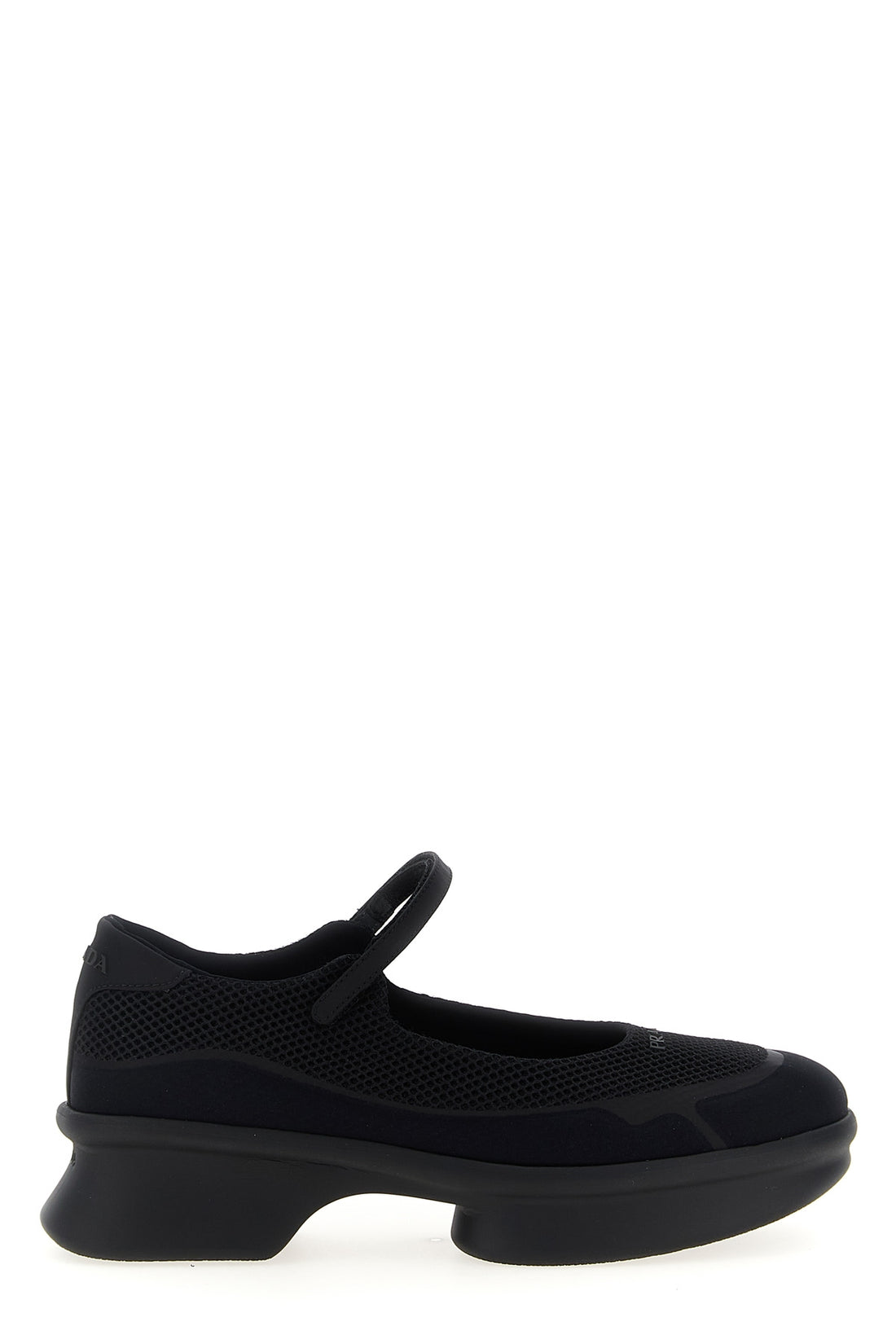 PRADA 38 openwork mesh ballet flats