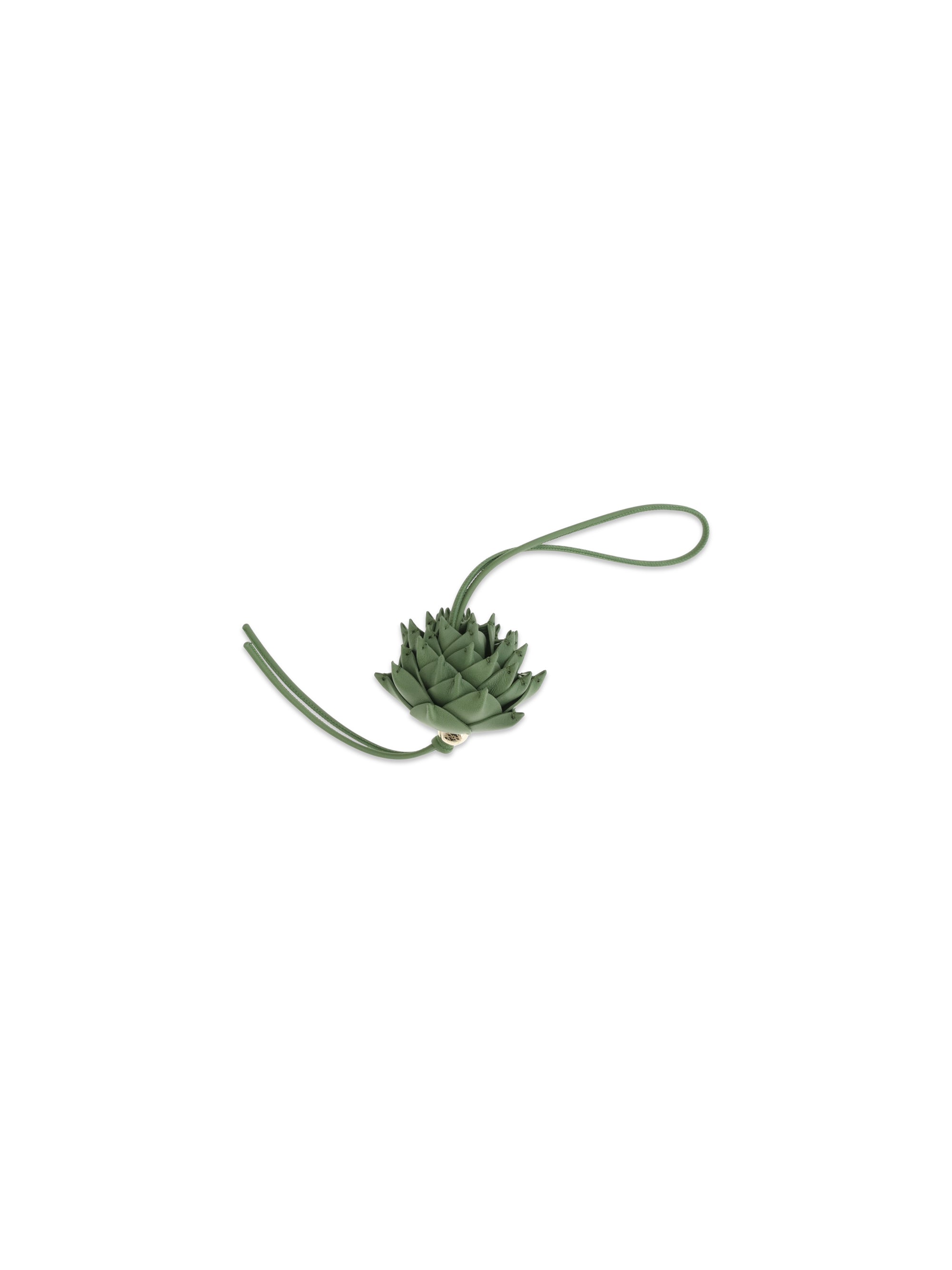 artichoke charm in calfskin