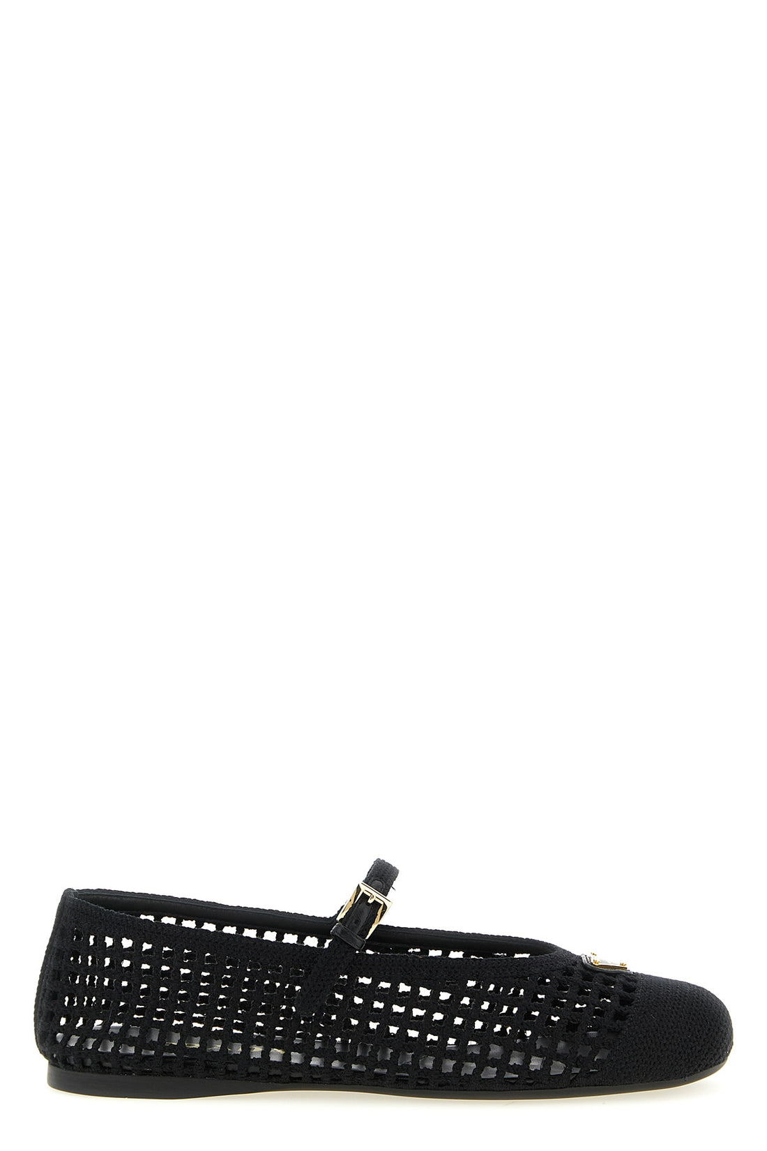 PRADA 36 crochet cotton ballet flats