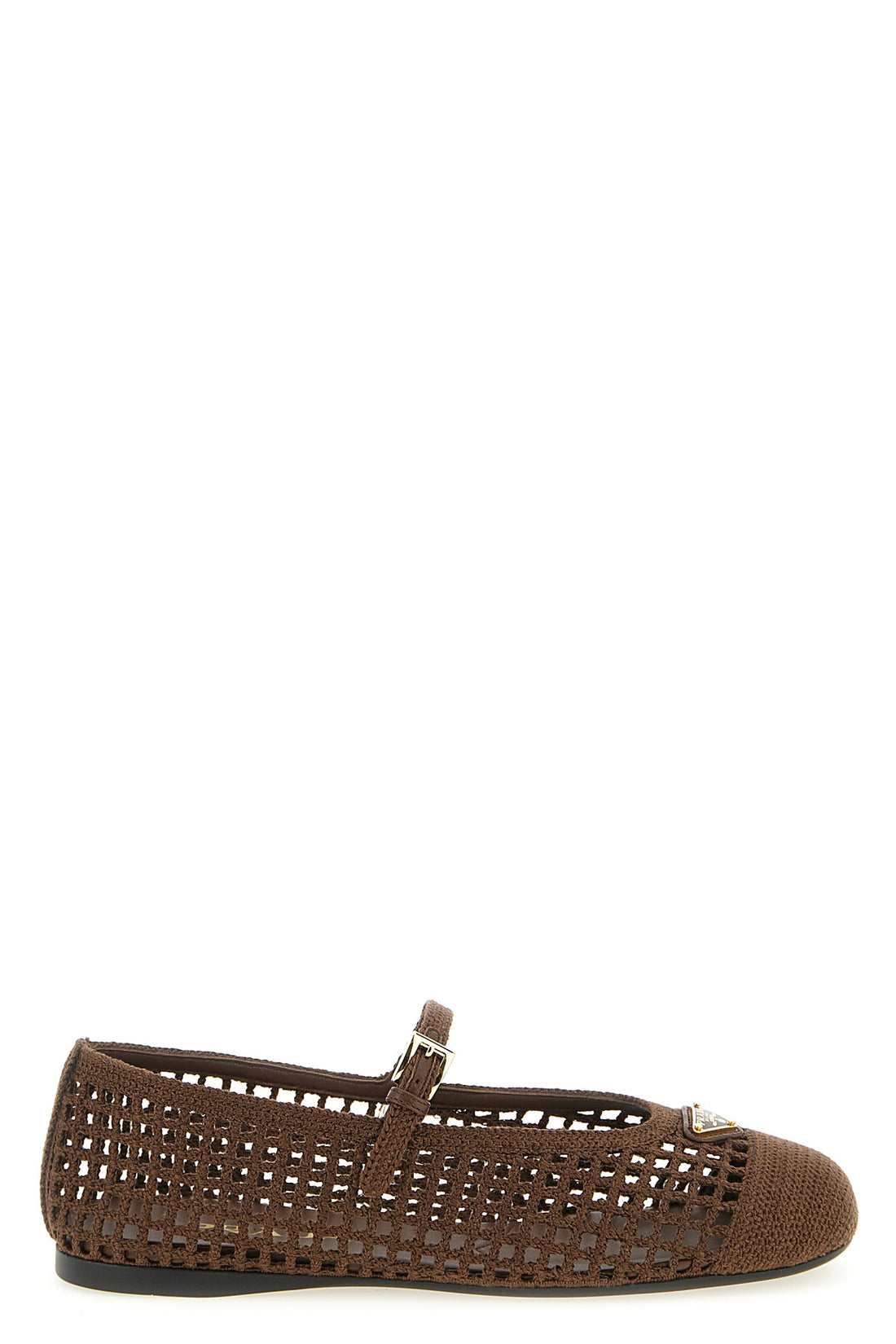 PRADA 36 crochet cotton ballet flats