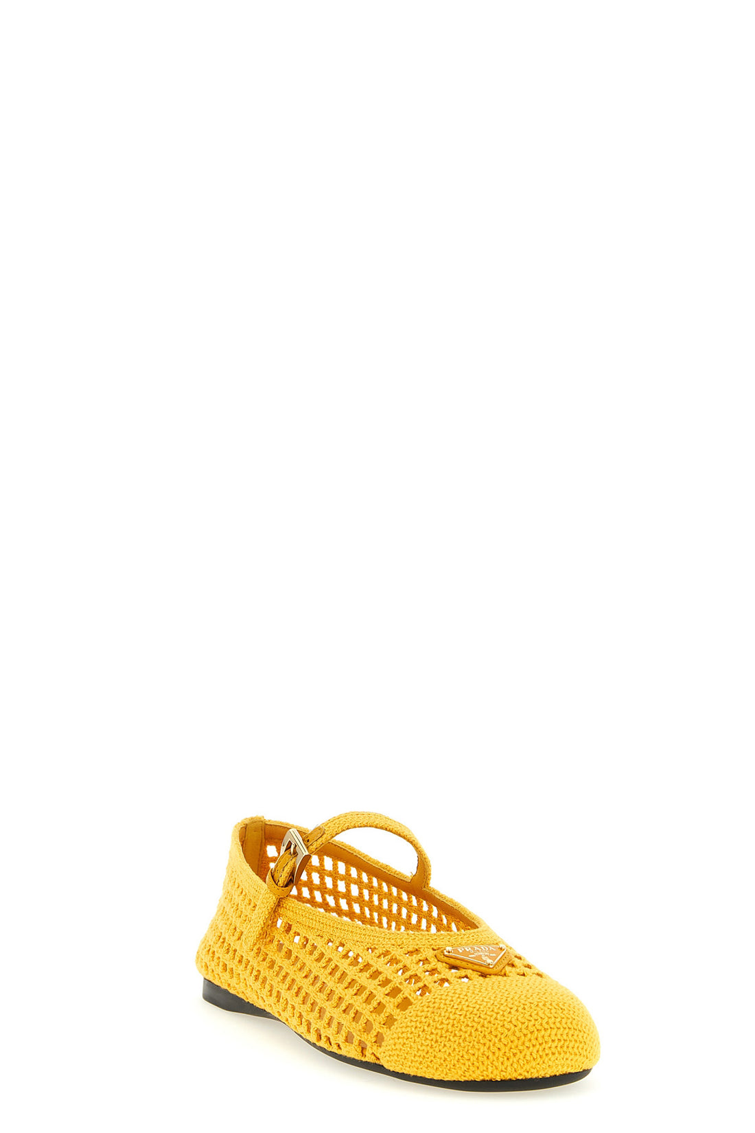 PRADA 36 crochet cotton ballet flats