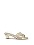 ROGER VIVIER 36 laminated leather mules sandals