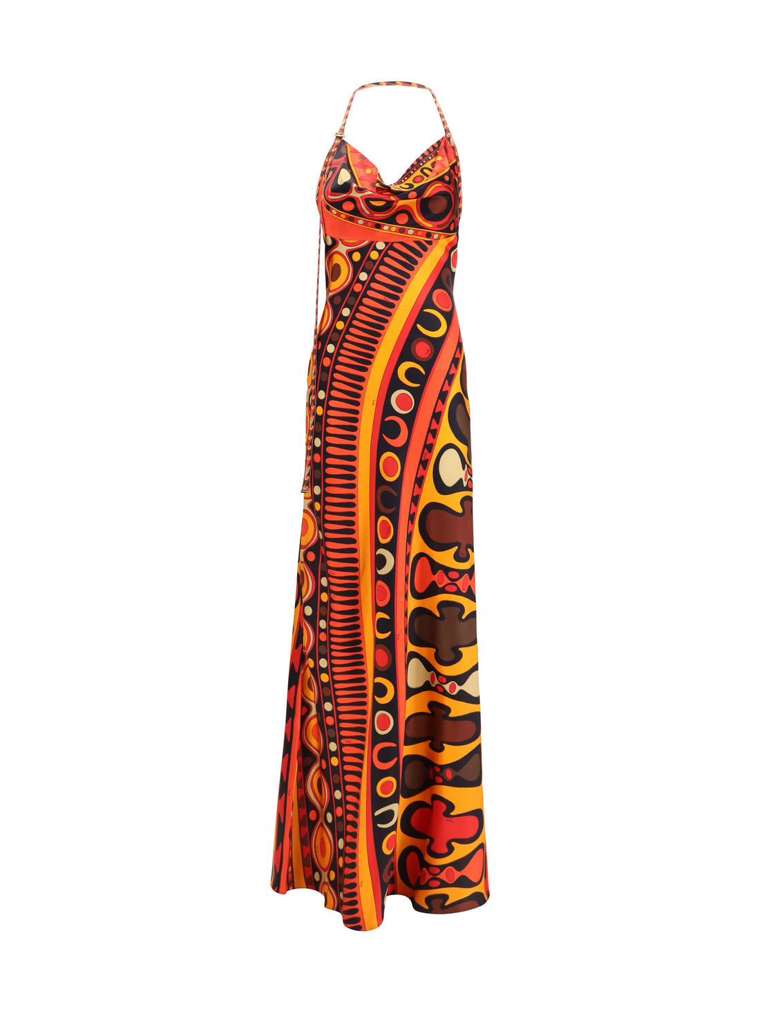 PUCCI 42 long silk-blend printed dress