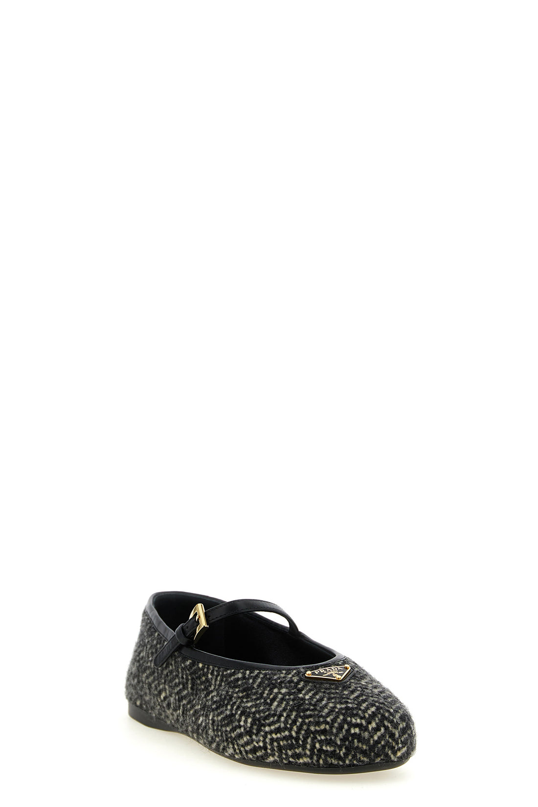PRADA 36.5 prada ballet flats reinterpret the classic mary jane pattern through a sophistic