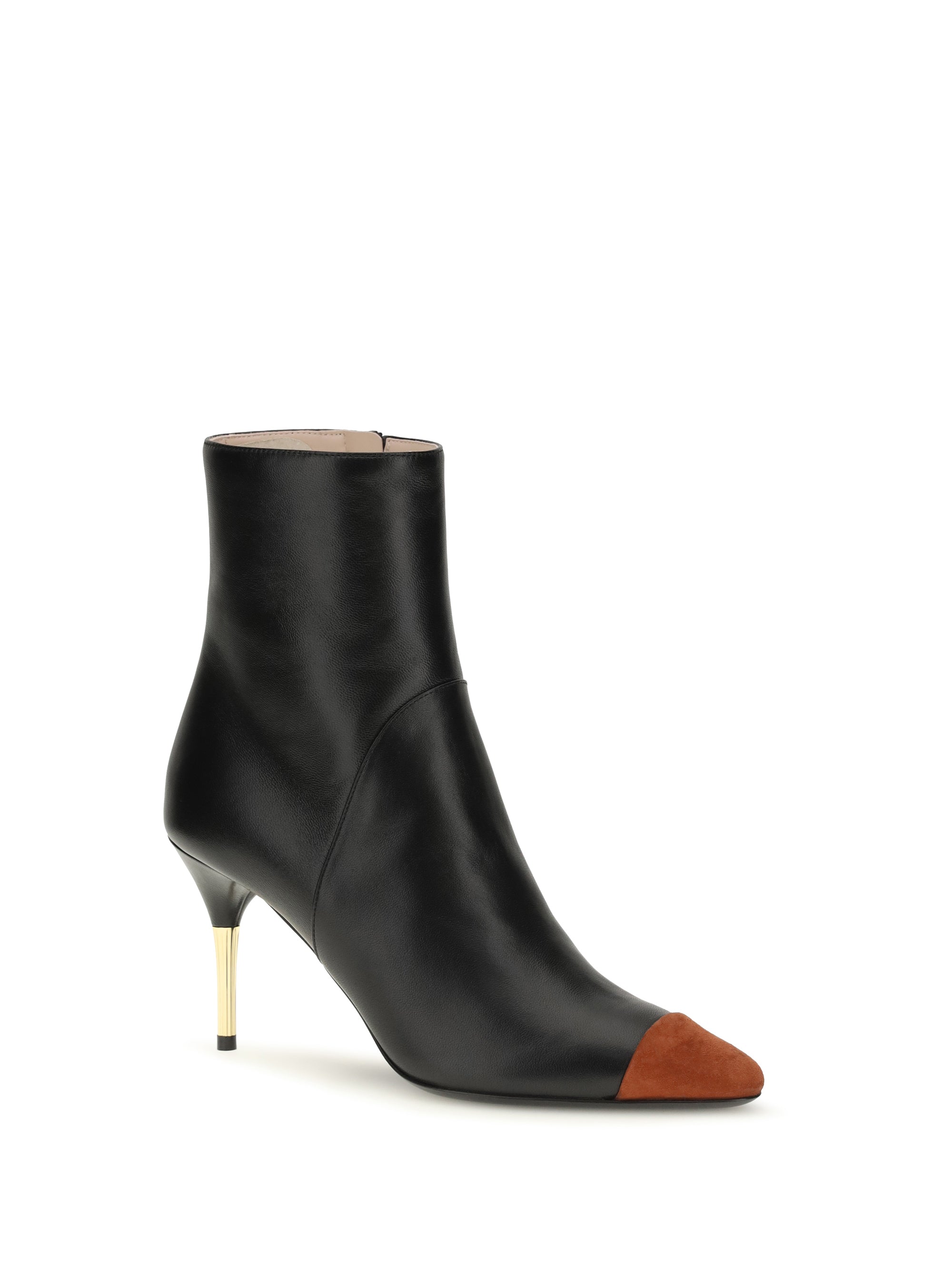 sinead nappa and suede ankle boots