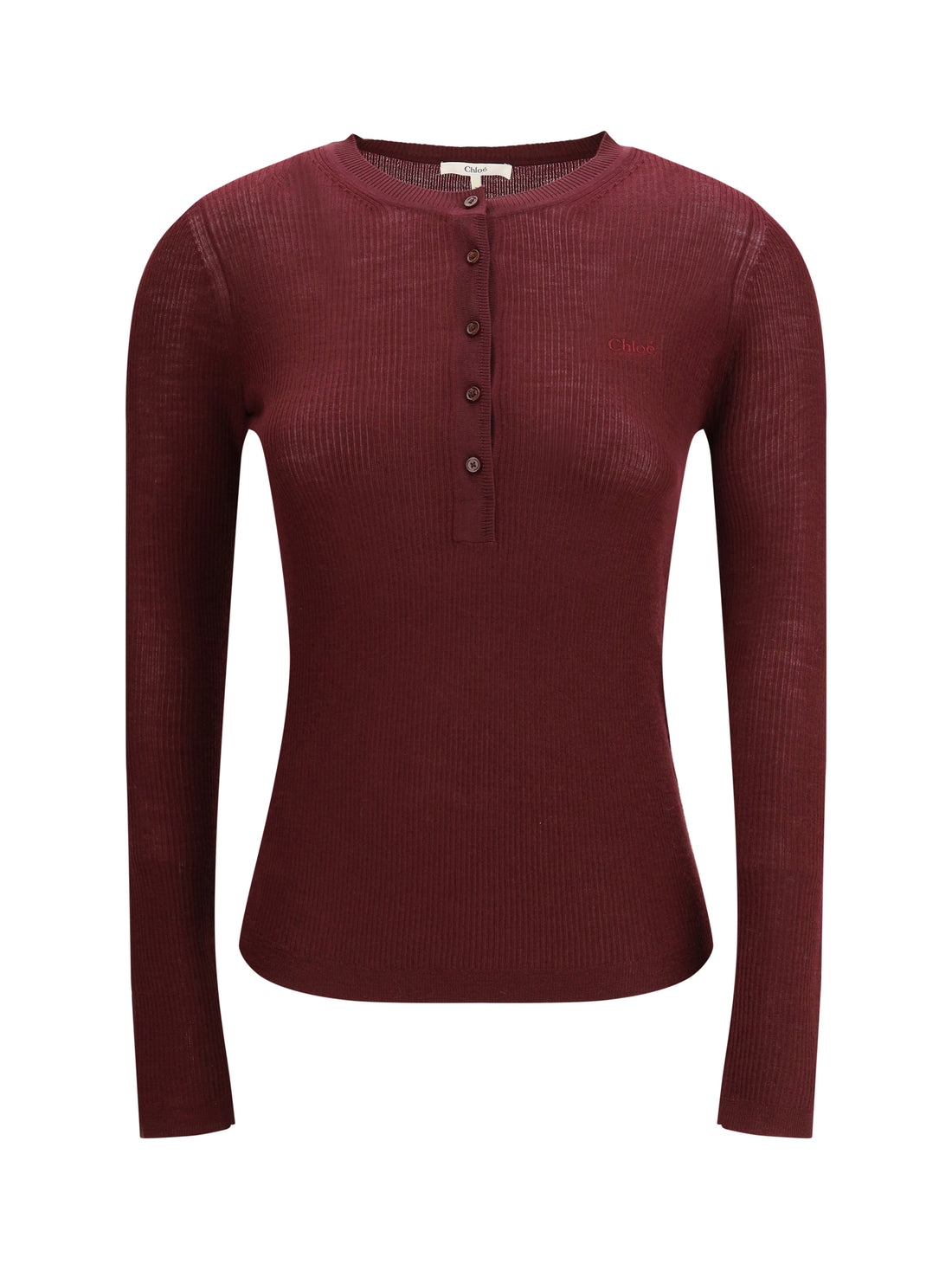 CHLOÉ L hanley ribbed long-sleeve t-shirt