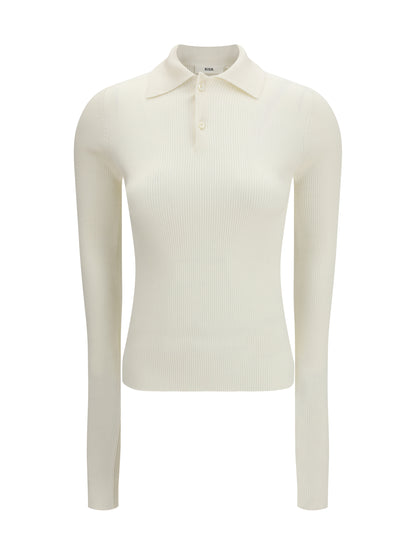 RIER L long-sleeve silk polo