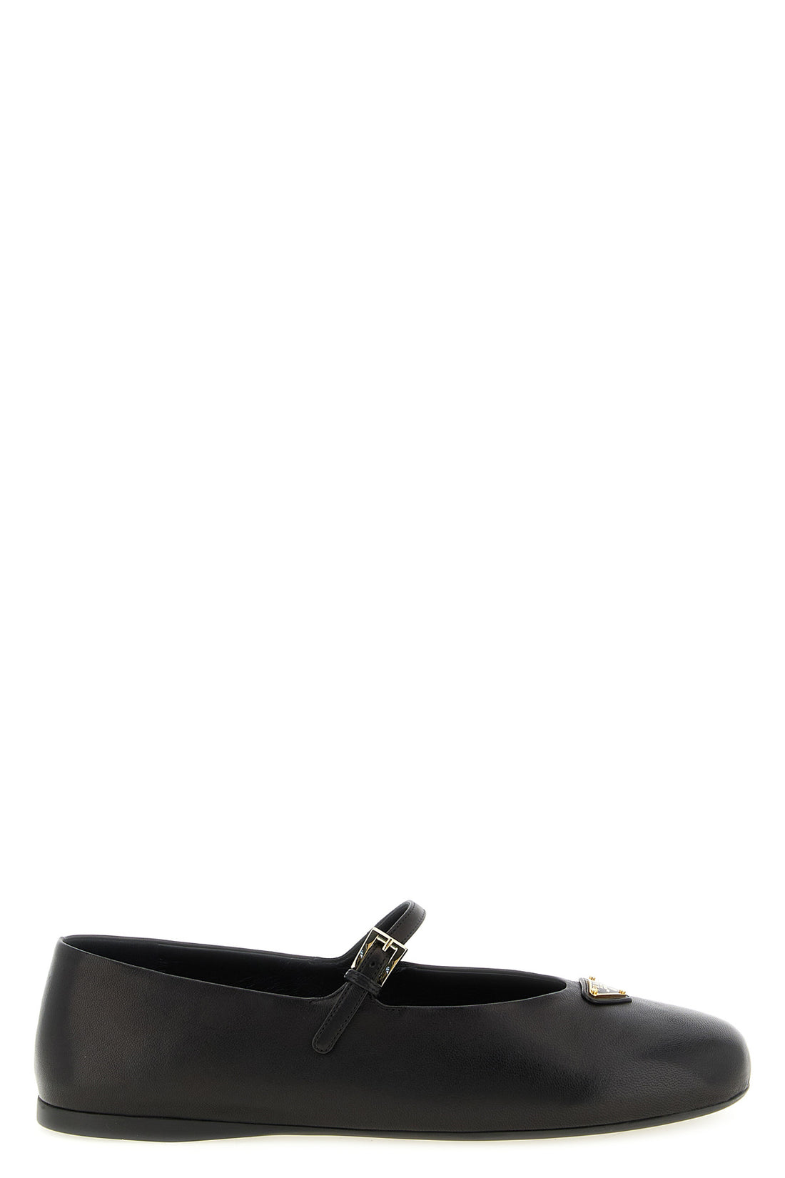 PRADA 36 prada ballet flats reinterpret the classic mary jane silhouette through rigorous