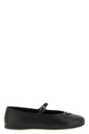 prada ballet flats reinterpret the classic mary jane silhouette through rigorous