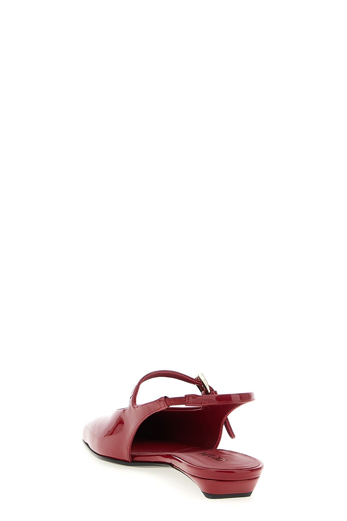 patent leather slingbacks