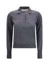 long sleeve merino wool polo
