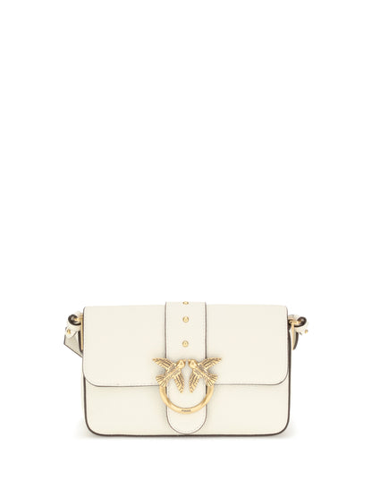 PINKO OS love leather shoulder bag