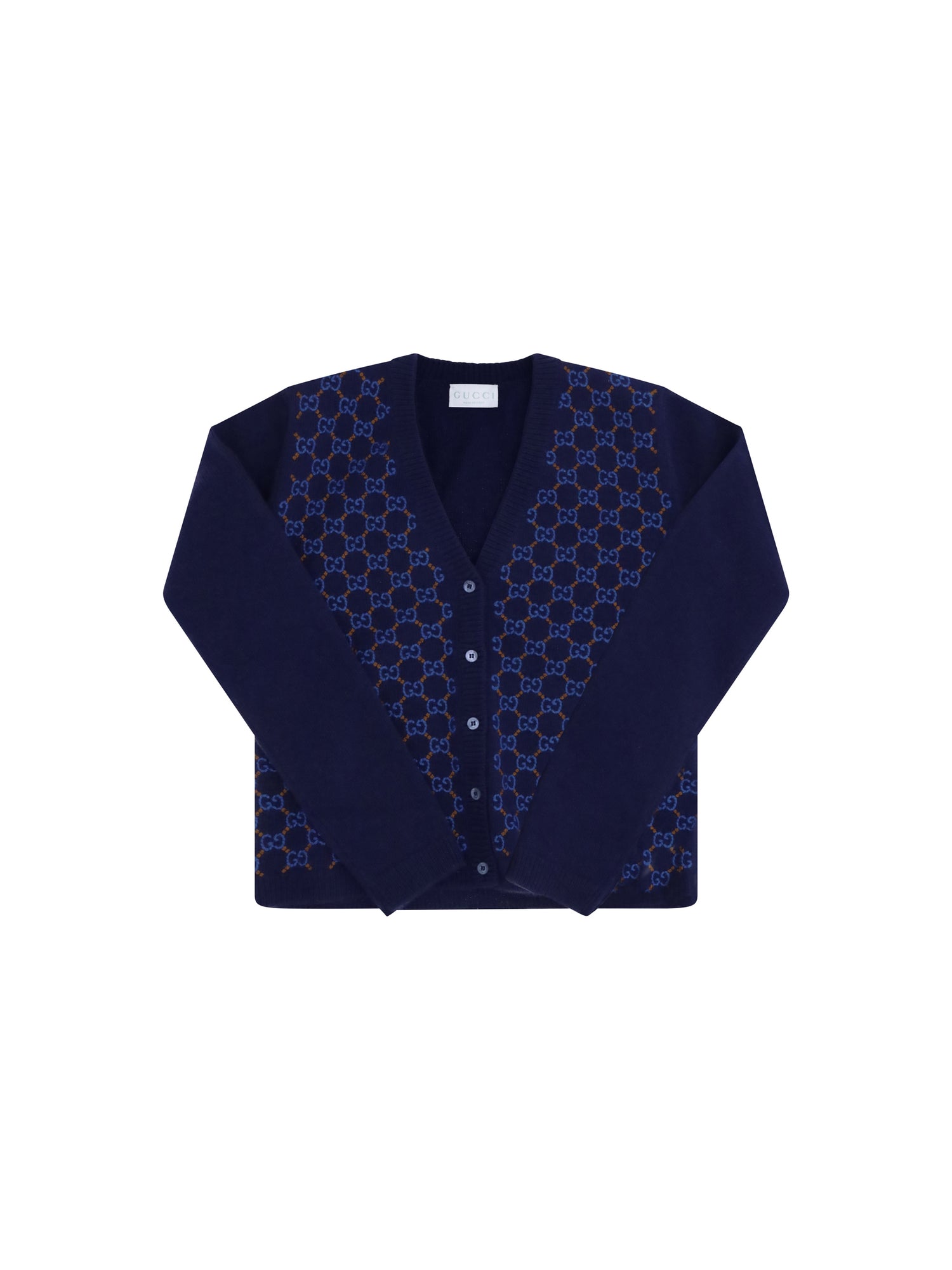 GUCCI 10Y wool jacquard cardigan