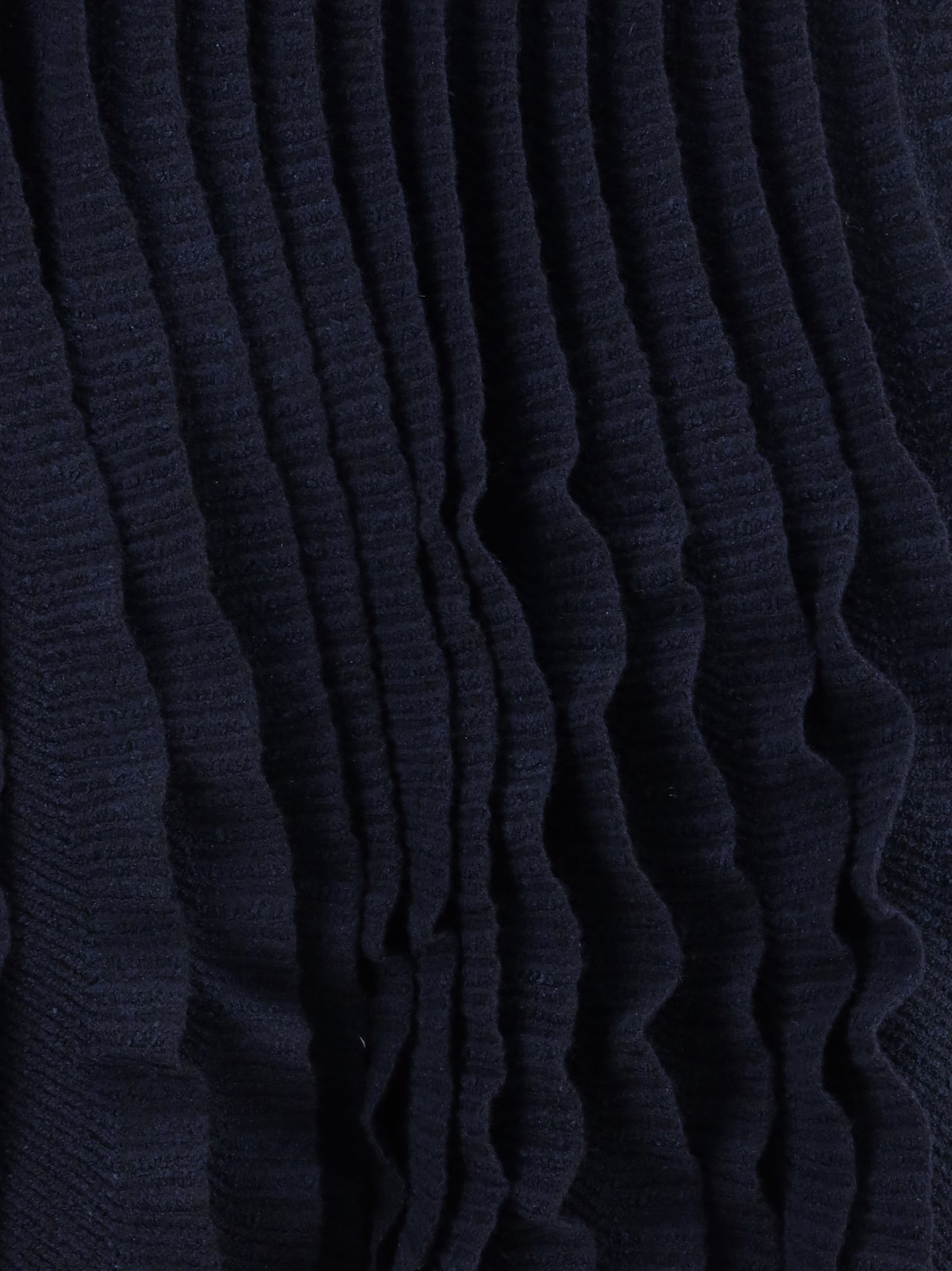tweed knit ruffle skirt