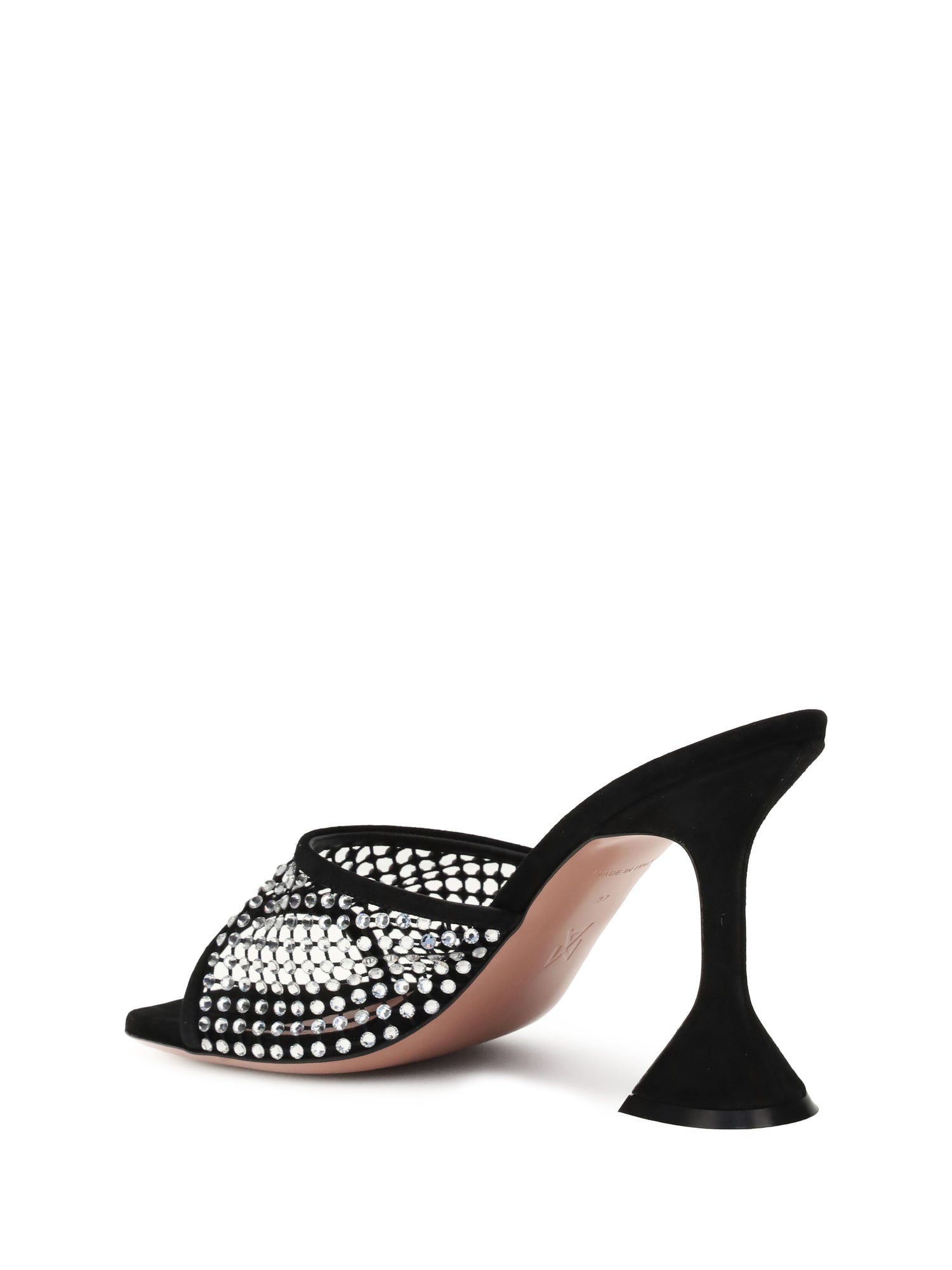 AMINA MUADDI 37 lupita crystal sandals