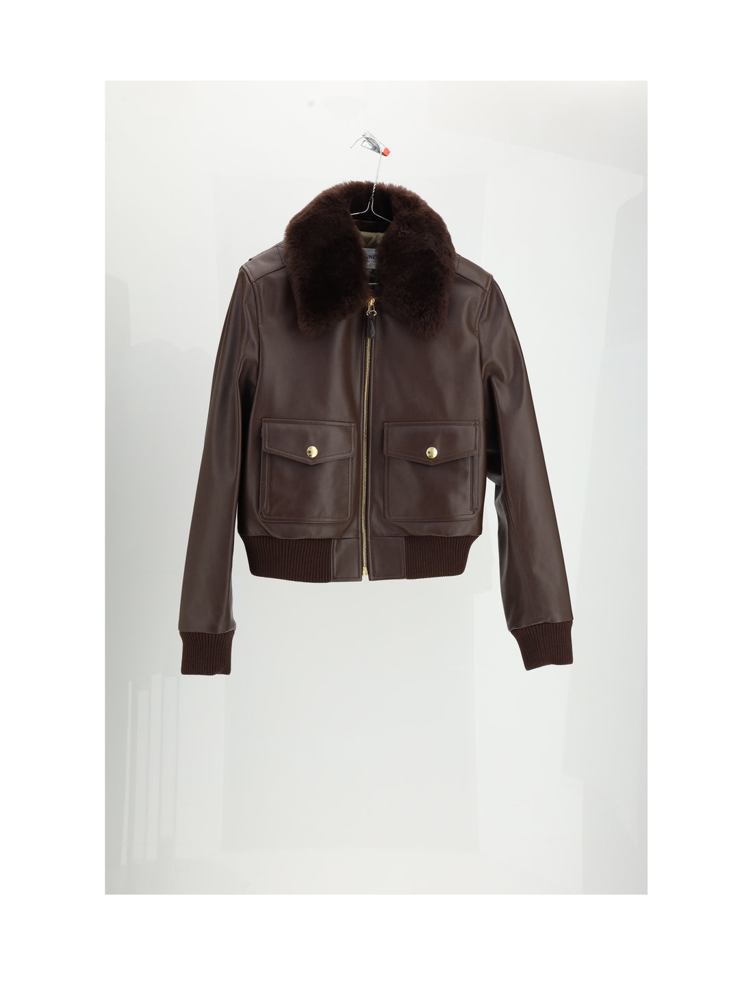 CELINE 38 blouson aviateur col amovible