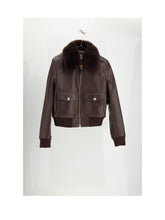 CELINE 38 blouson aviateur col amovible
