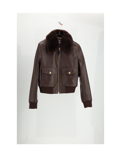 CELINE 38 blouson aviateur col amovible