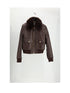 CELINE 38 blouson aviateur col amovible