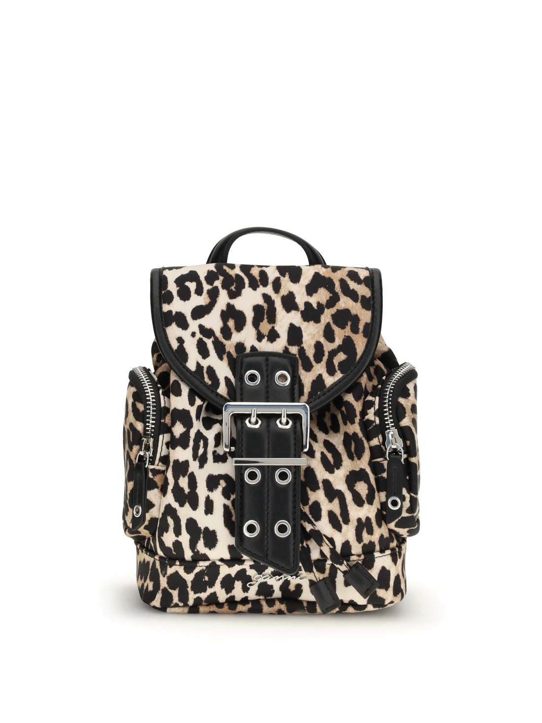 GANNI OS animalier print nano backpack