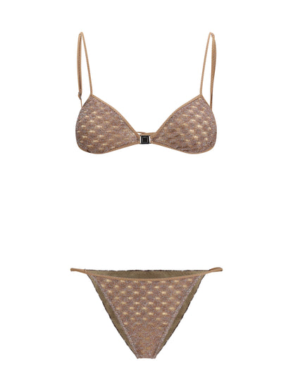 MISSONI 40 viscose lamé swimsuit