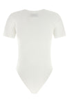 ribbed stretch cotton jersey bodysuit