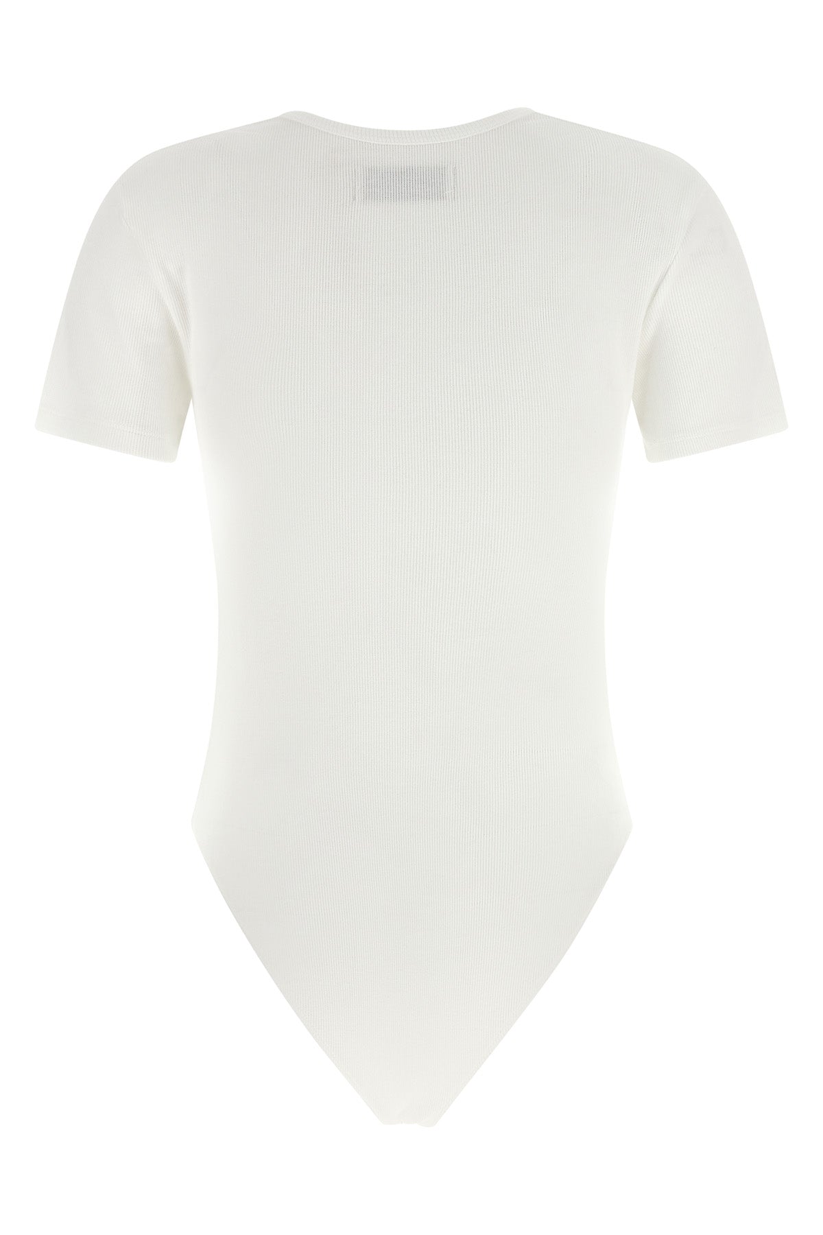 ribbed stretch cotton jersey bodysuit