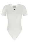 ribbed stretch cotton jersey bodysuit