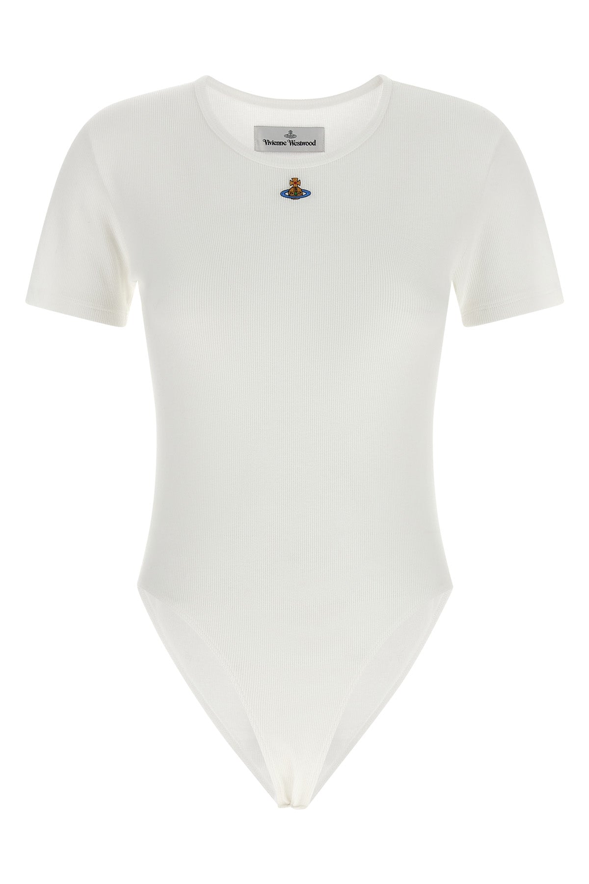 ribbed stretch cotton jersey bodysuit