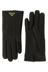 prada gloves feature a tailored construction in soft black lambskin