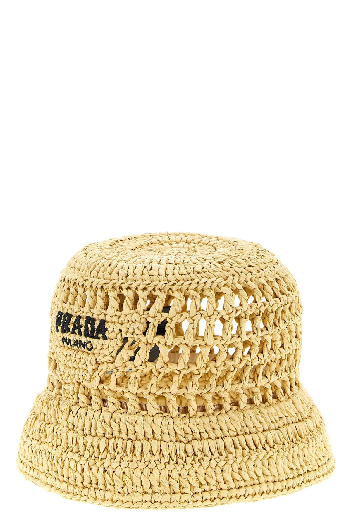 raffia crochet bucket hat