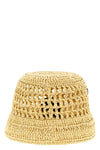 raffia crochet bucket hat