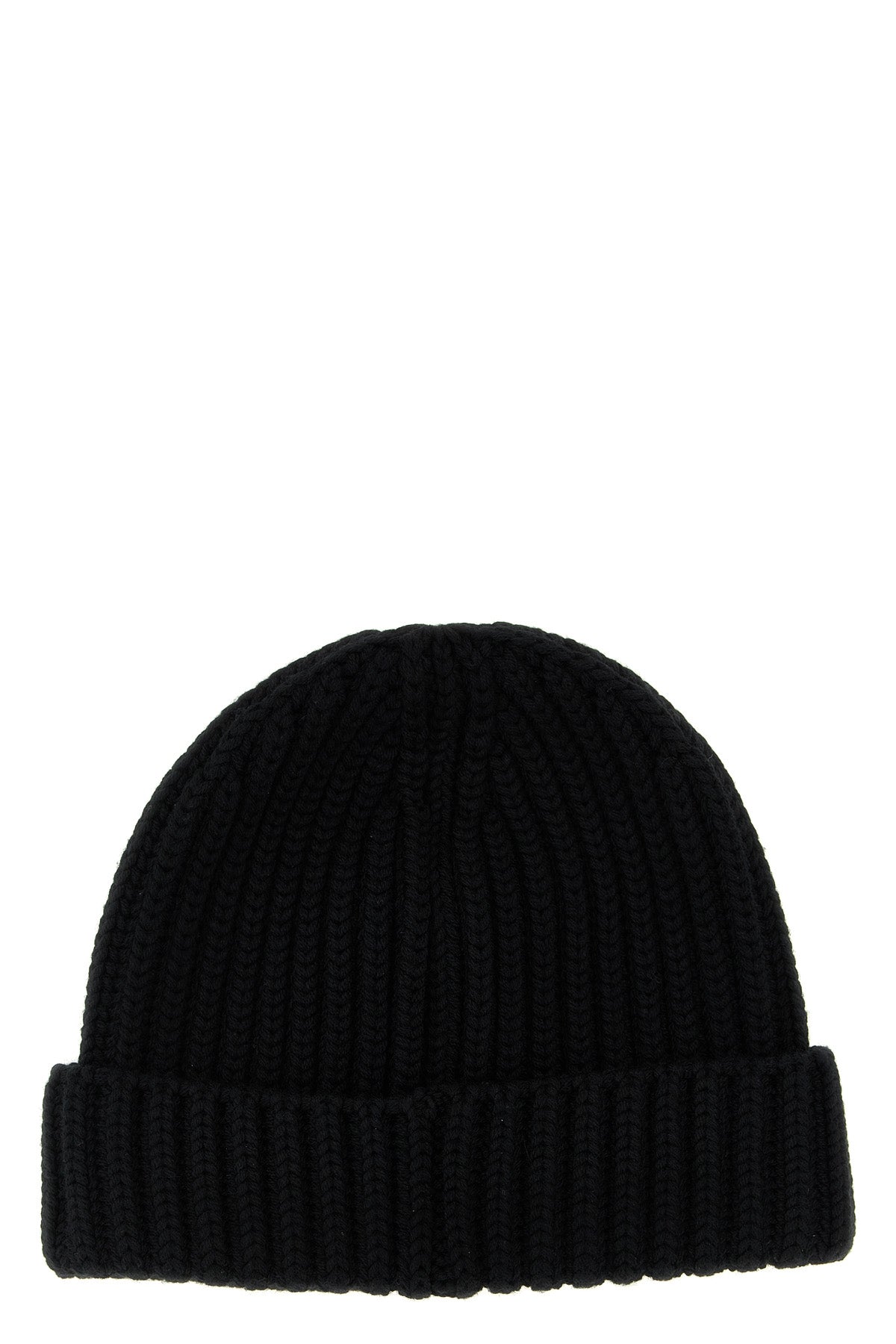 knitted virgin wool and cashmere beanie